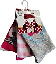 Minnie Disney Mouse Socks for Boys, Girls and Boys (Pink, Pink, Grey, 23/26), Pink, Pink, Grey, 23-26, Pink, Pink, Grey, 23-26