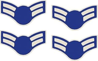 Air Force E3 Airman 1st Class (without star) 1 1/16" Lapel Pin 4 Pack