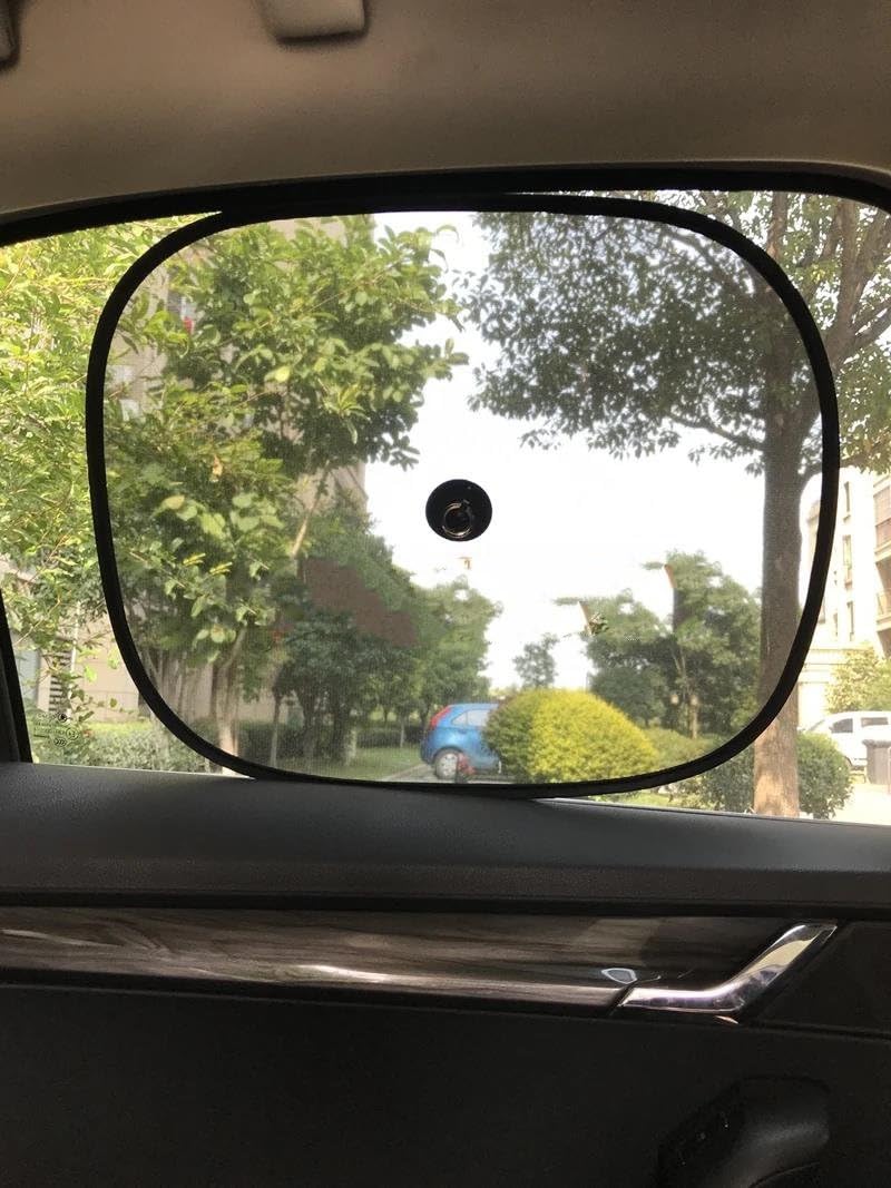 2 Cortinas Parasol Para Coche Bloqueador De Malla Negra Para Ventanas Delanteras Y Traseras Parasol Coche Magnético