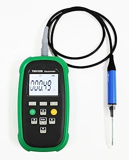 AC DC Magnetometer AC/DC Gaussmeter Magnetic Field Strength Meter Tesla Meter Gauss Meter With Hall Radial Probe Class 2 Range 2mT~3000mT N/S Polarity Display G,mT,A/m Unit Switch USB Interface