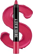 Swiss Beauty Matte Long Lasting Stay Maxx Lip Crayon Lipstick | Matte Finish | Smudge Proof | Lightweight | Shade-Fuchsia Pink, 3.5g