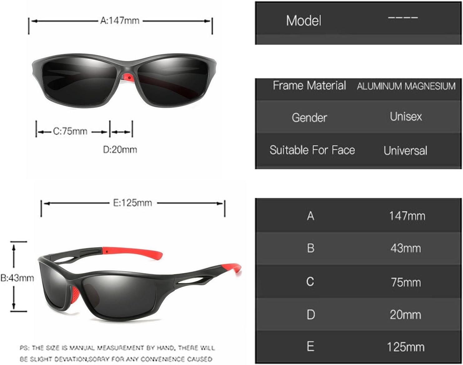 willochra rectangular Full lens Polarized Reading Sunglasses for Men Driving Running Sports Reader UV Protection F28