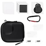 Fukaisu Hard Shell Camera Carrying Case with 4 Screen Protectors, Camera Travel Storage Bag Full Protection Accessories Kit for DJI Osmo Nano