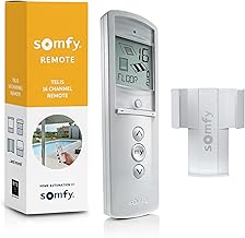 Somfy Telis 16 RTS White Remote - Advanced Multi-Channel Handheld Device for Controlling Blinds, Screens, Awnings & More - Pure Tone with On-Screen Display, Part # 1811081