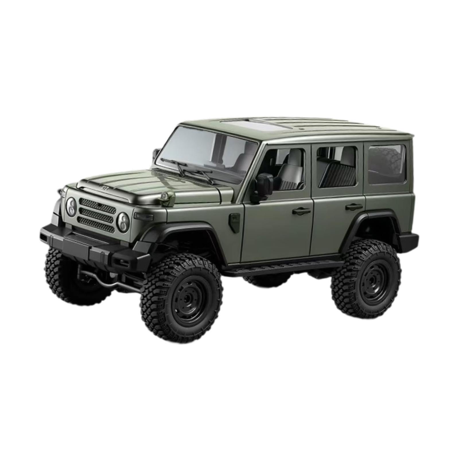 TISHITA Auto Radiocomandata RC Crawler in 1/12, Trazione Integrale, Motore Potente, Realistica, Realizzata in PP E Metallo, Ricaricabile, Adatta Ad, Verde