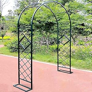 Tuinboog Latwerk Voor Klimplanten, Bruiloft Roos Pergola Prieel Prieel Boog, Buitentuin Patio Bruids Feestdecoratie, Weerbestendig 1,2 M 1,4 M 1,8 M 2,0 M 2,4 M 2,8 M 3,0 M 3,5 M Breed