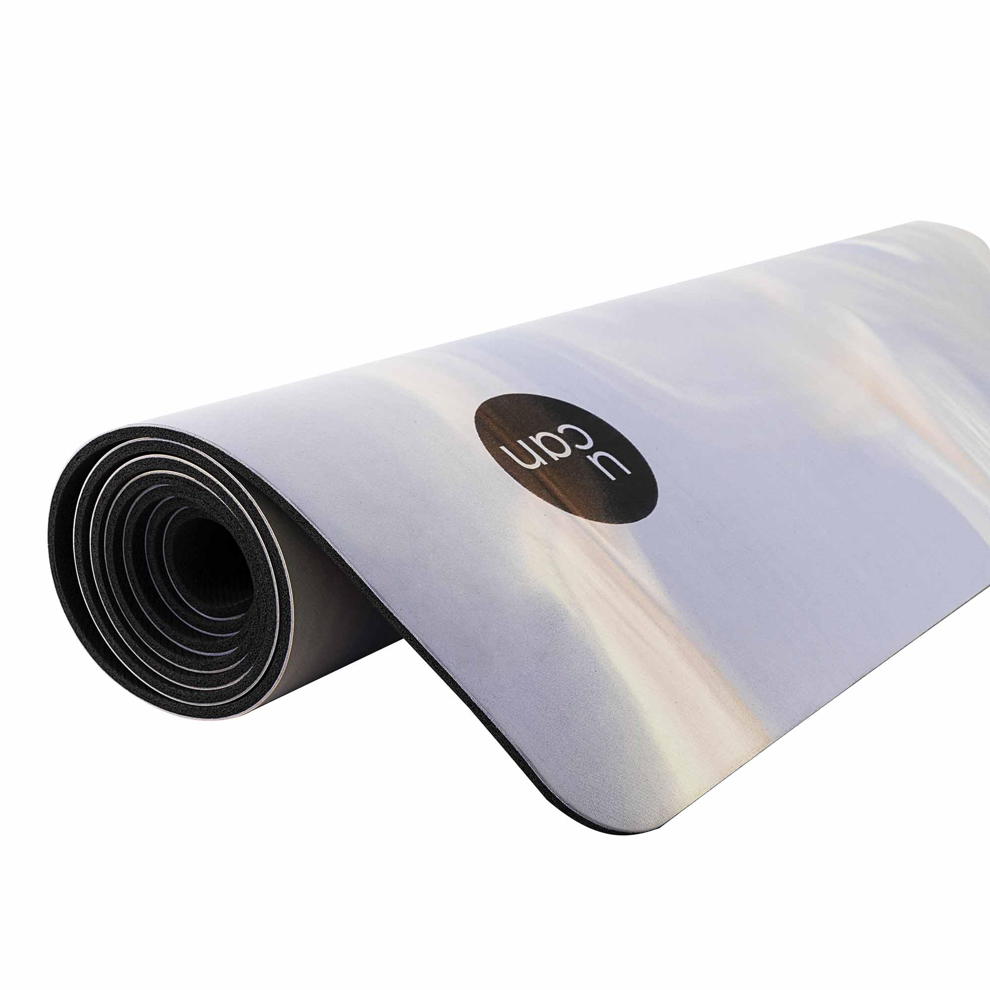 Ucan Tappetino da yoga antiscivolo, 183 x 68 cm, spessore 5 mm, per Pilates, Barre, HIIT e allenamento funzionale, superficie ecologica in poliuretano