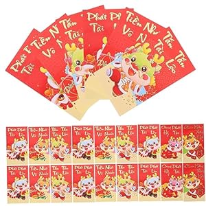 OFFSCH 36Stk. Vietnamesische Rote Umschläge Drache