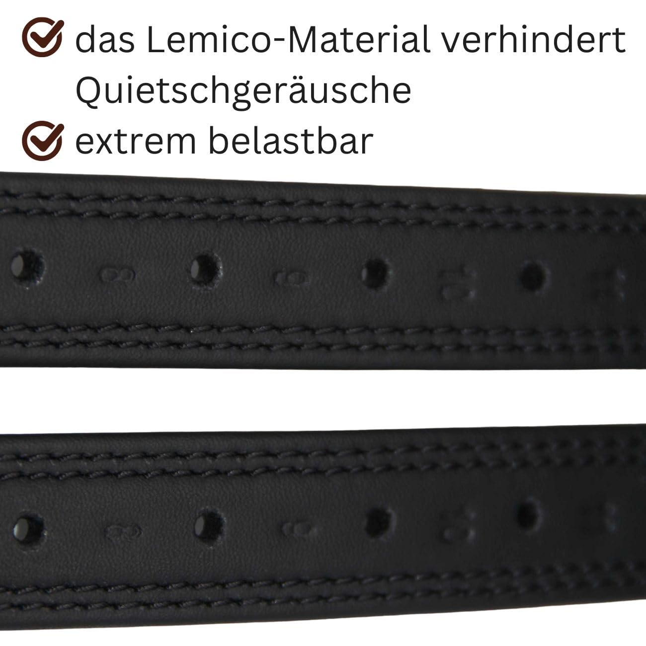 AMKA Lemico Steigbügelriemen mit Edelstahlschnallen wasserabweisend