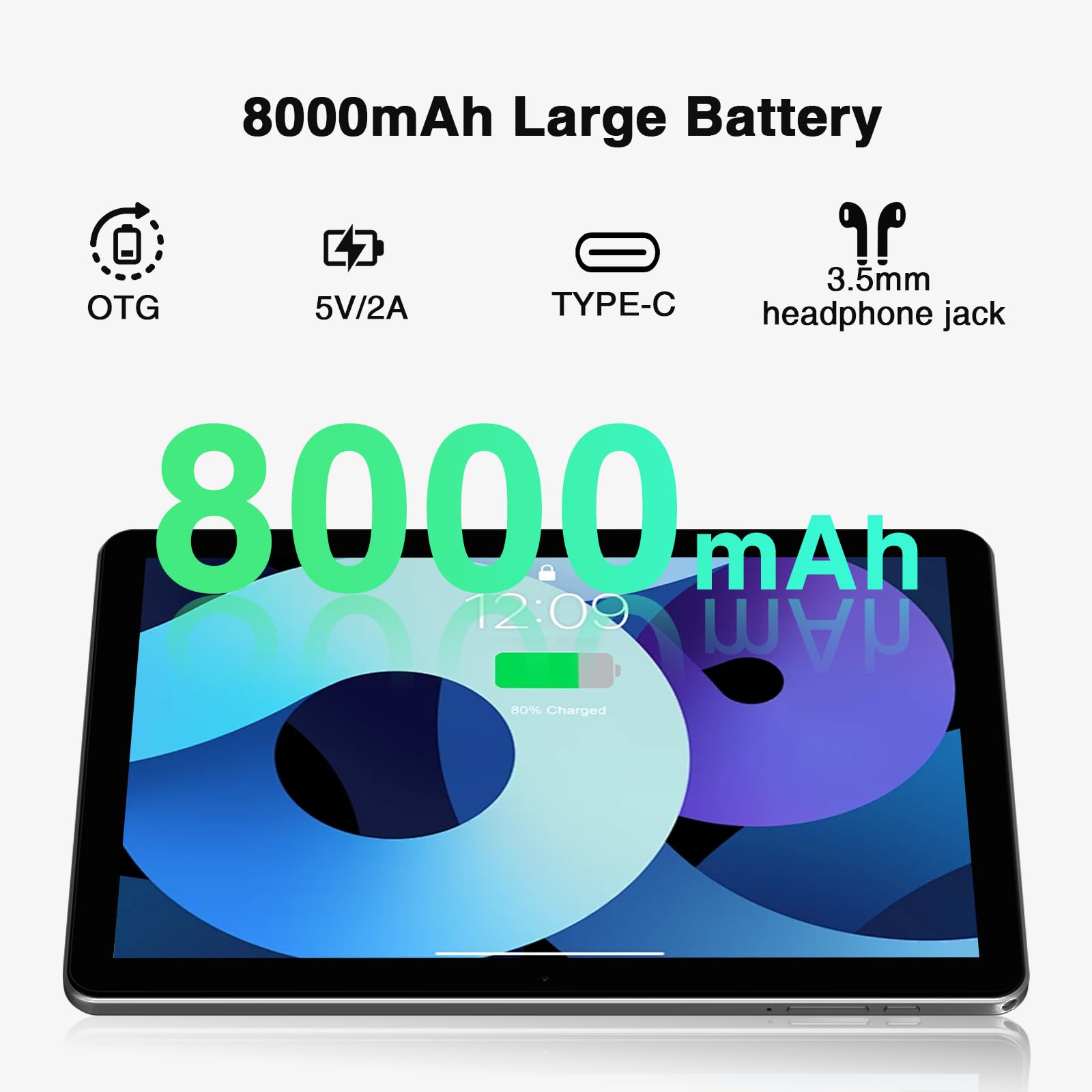 T10W Android 15 Tablets 2025, 10 inch Tablet with SIM Card Slots