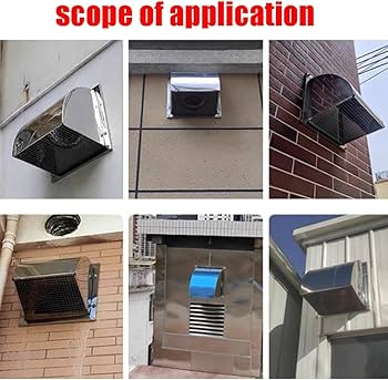 Amazon.co.jp: 300/350/400mm 正方形換気カバースクリーンメッシュ