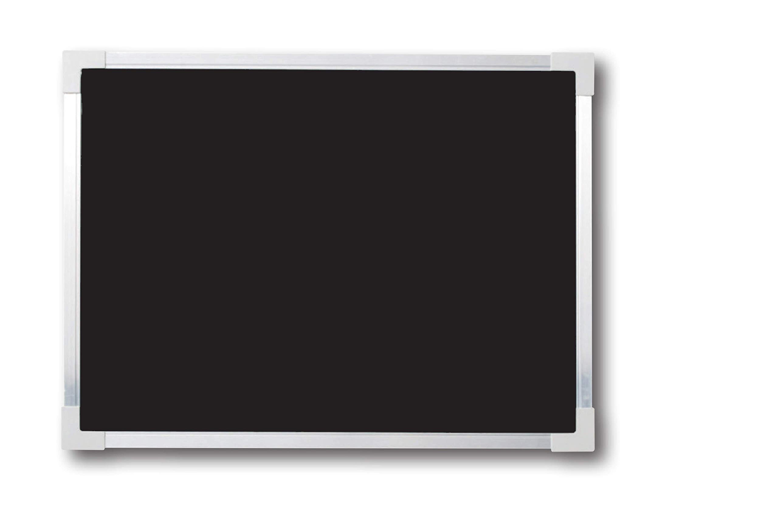 Aluminiowa tablica z narożnikami zabezpieczającymi, 91 x 121 cm, czarna