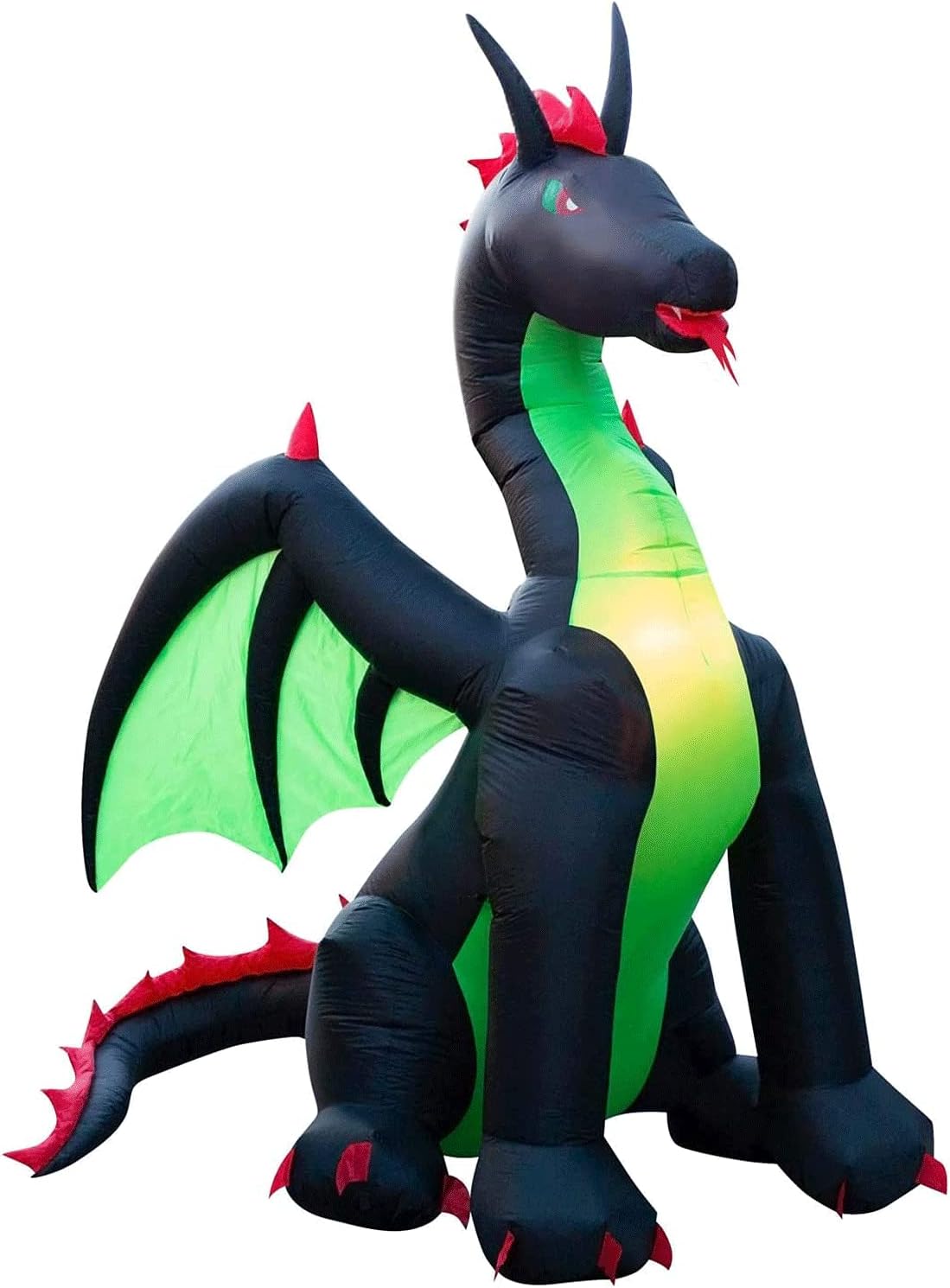 Holidayana Halloween Inflatables Large 7 ft Shadow Dragon - Inflatable Outdoor Halloween Decorations Blow Up Halloween Decorations for Yard, Lawn & Garden Internal Lights & Built-in Fan