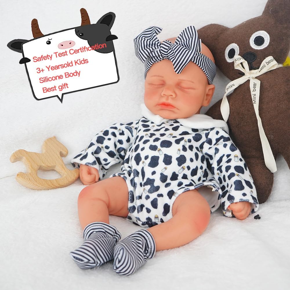 Boy 12 Inch, Silicone Reborn Baby Dolls, Realistic Baby Doll, Not Vinyl, Posable Newborn, Reborn Baby Dolls Silicone Full Body