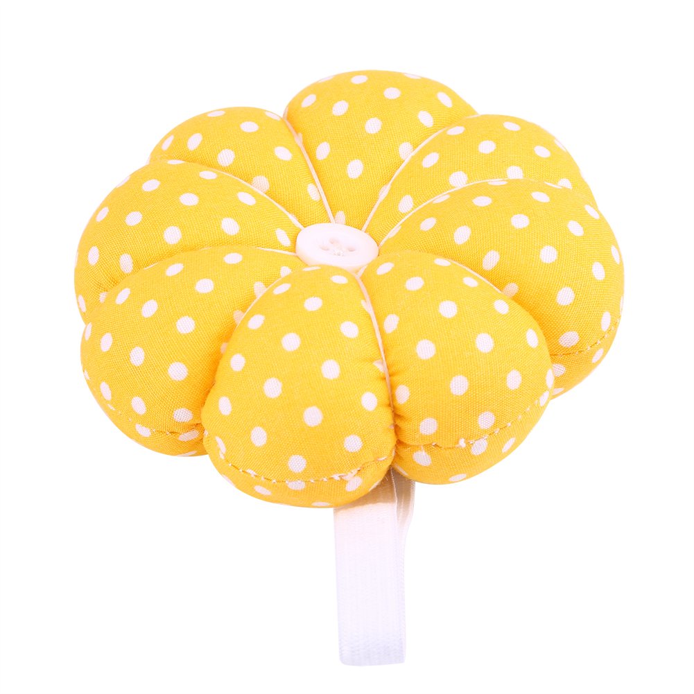 Sewing Pin Cushion, Pumpkin Sewing Pin Cushion1 pcs Pumpkin Fabric Sewing Pin Cushion with Elastic Wrist Belt (# 3)