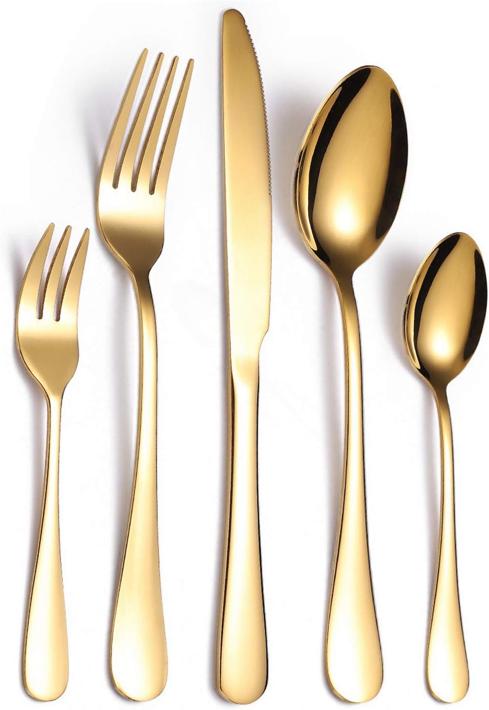 Flatware Solid Silverware Set 20Piece Silverware Set