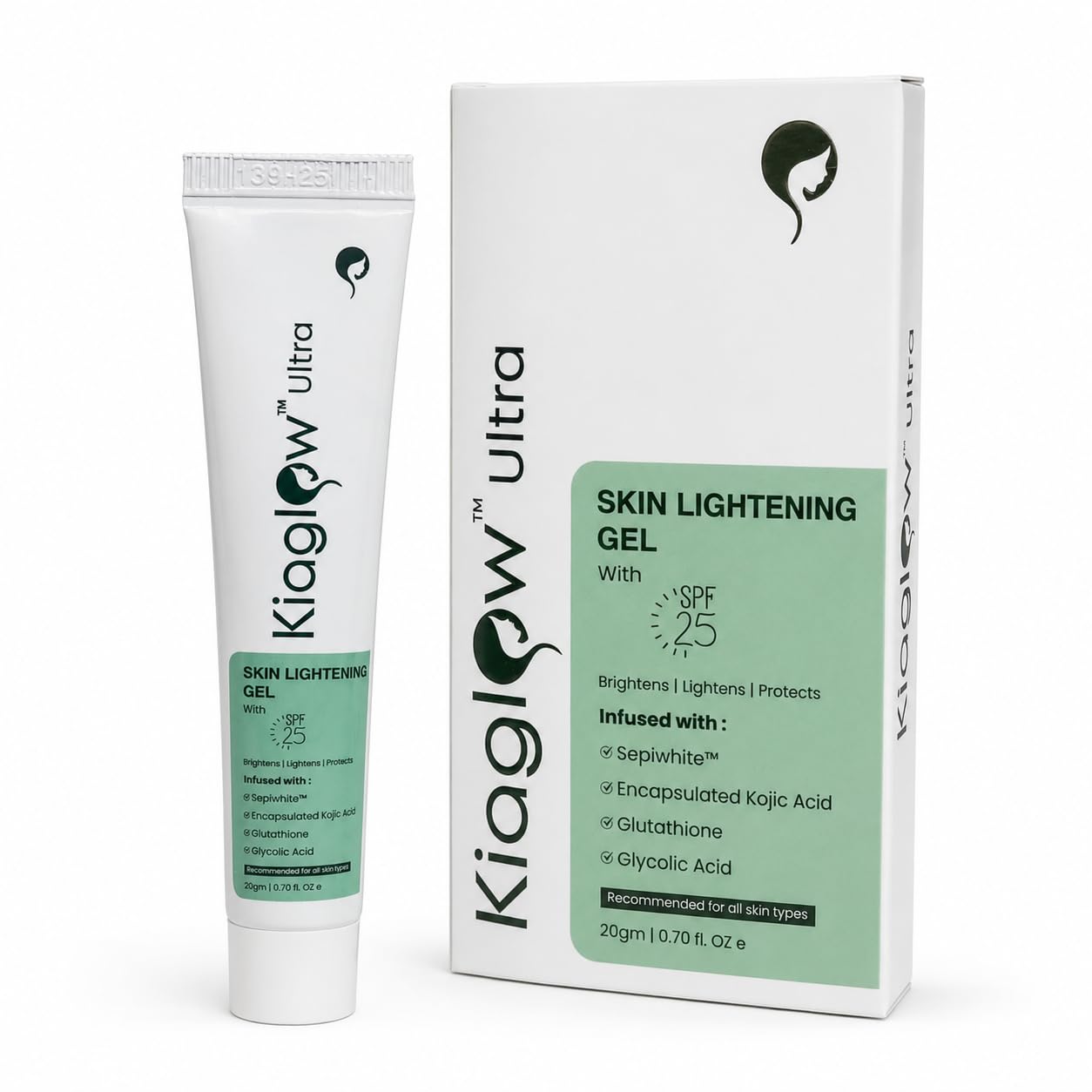 glutathione sepiwhite SEPI WHITE Body Lotion Even Tone Whitening Skin 500x1spf15 AUTHENTIC revealing new skin smoother and more refreshing look. KIAGLOW Ultra Skin Brightening Gel