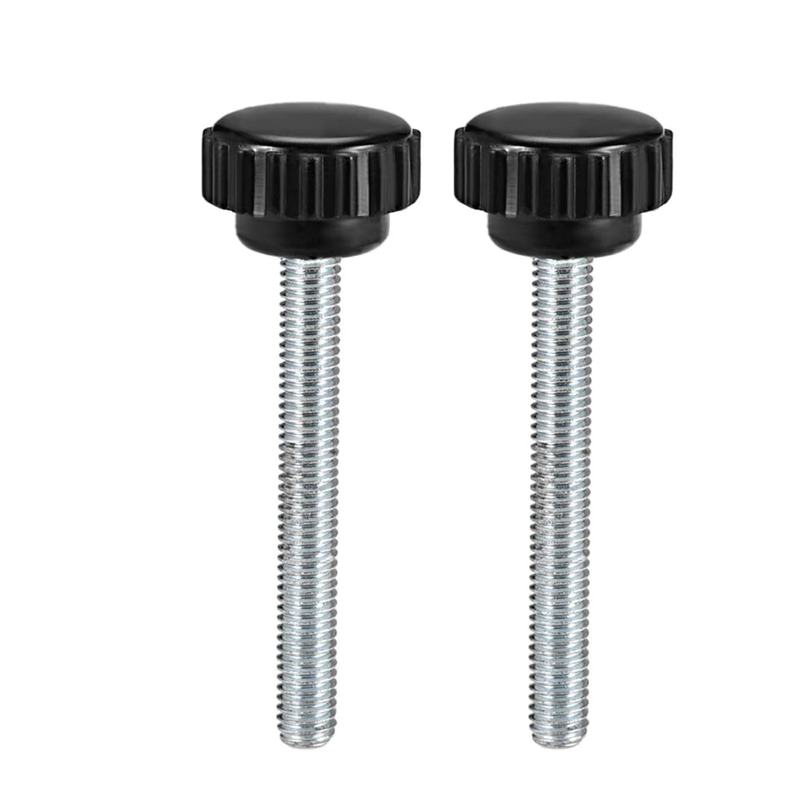 TOP-VIGOR 2Pcs M6 x 50mm Male Thread Knurled Clamping Knobs Grip