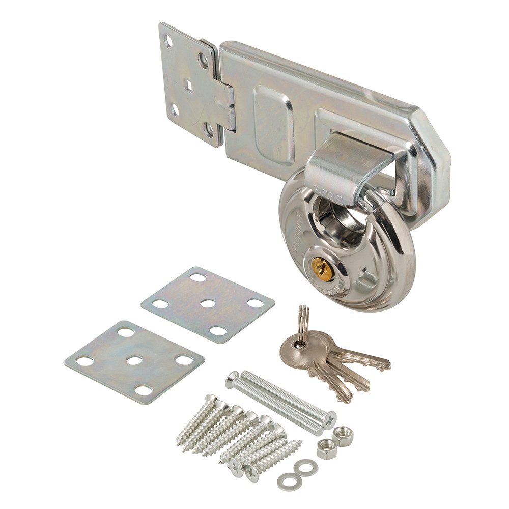 Silverline Rundschloss und Stahl-Überfalle, 2-teilig, 1 Stück, Silber, 492211