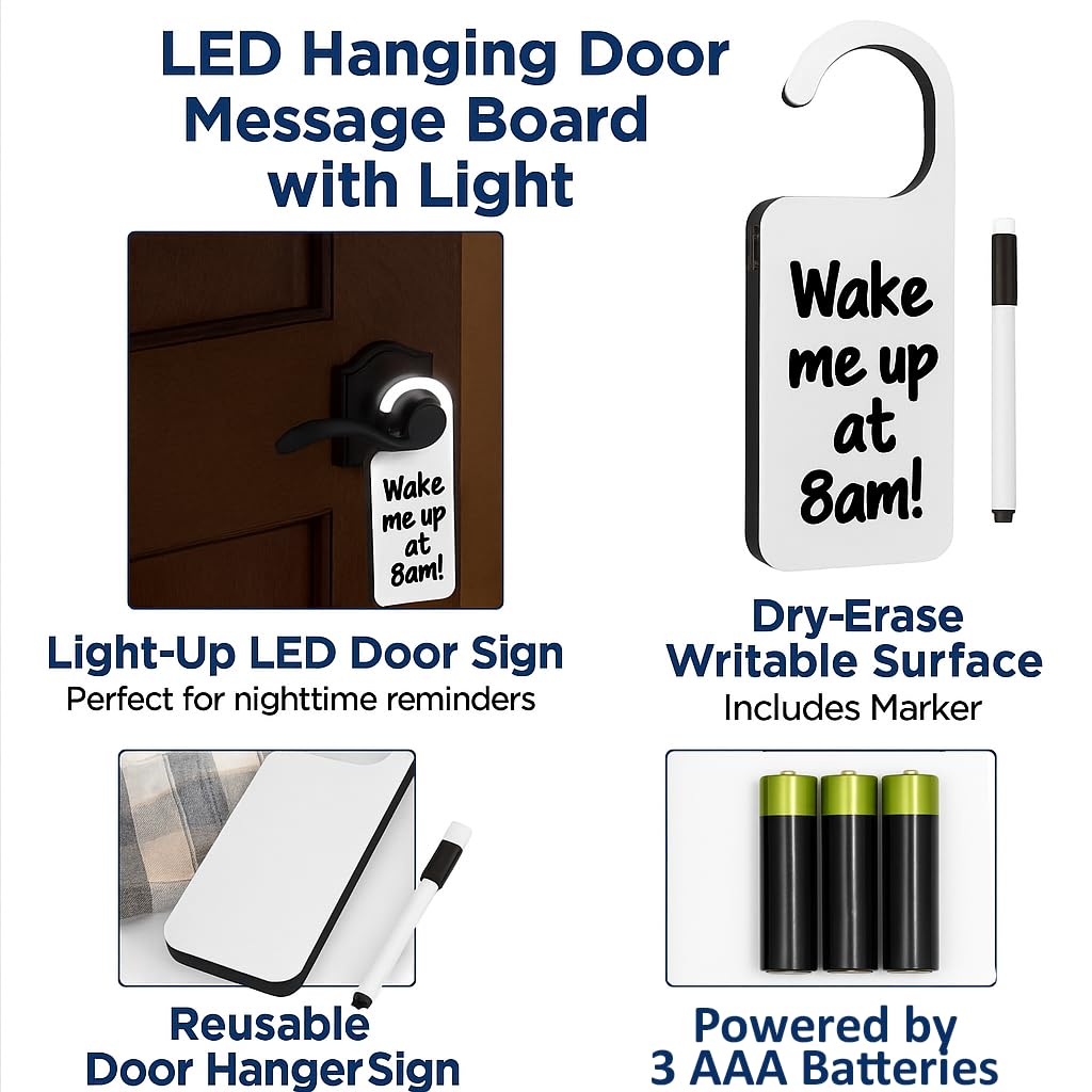 ☆ Custom Long Hanger LED Board　　　　【数量限定】 Led Illuminated Hanging Message Writing Board, 23.6