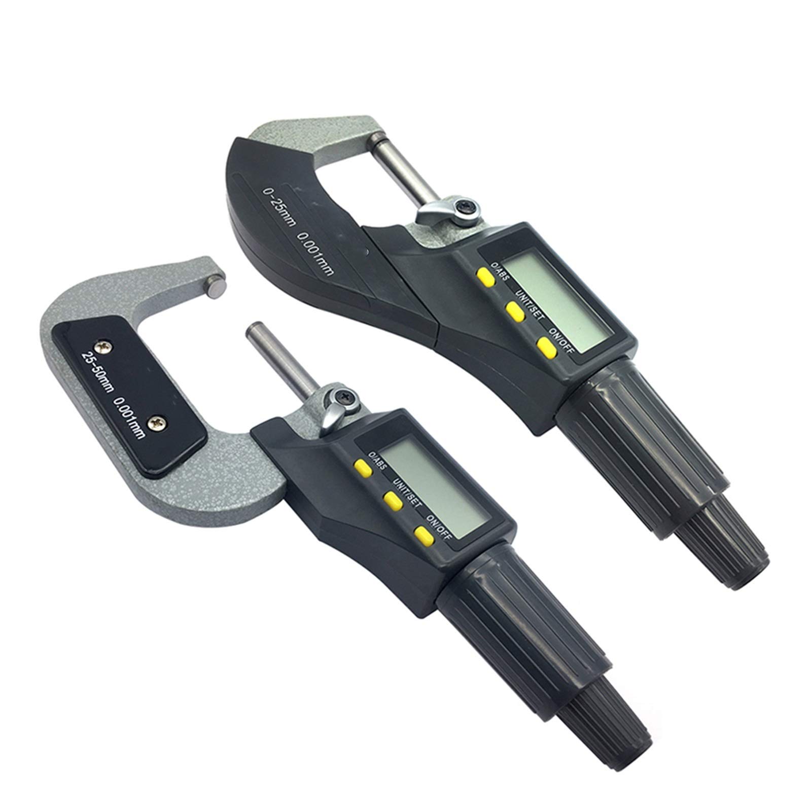 0-25mm 25-50mm 50-75mm 75-100mm Micromètre extérieur électronique 0.001 mm Micromètre numérique Micromètres Micromètres Micromètres Outil de Mesure Micromètre Extérieur 228 (Color : 0 25mm Standard)
