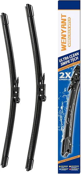 Wenyant 23"/26" Windshield Wipers Compatible with Toyota 2008-2020 Sequoia 2007-2020 Tundra Front Wiper Blades for My Car Original Equipment Automotive Replacement (Set of 2)
