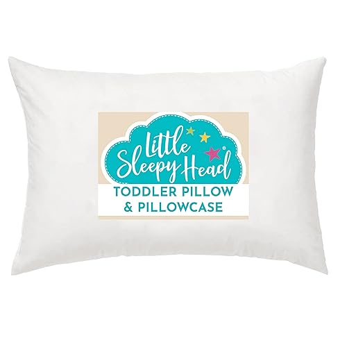 Almohada infantil Little Sleepy Head color blanco 13x 18