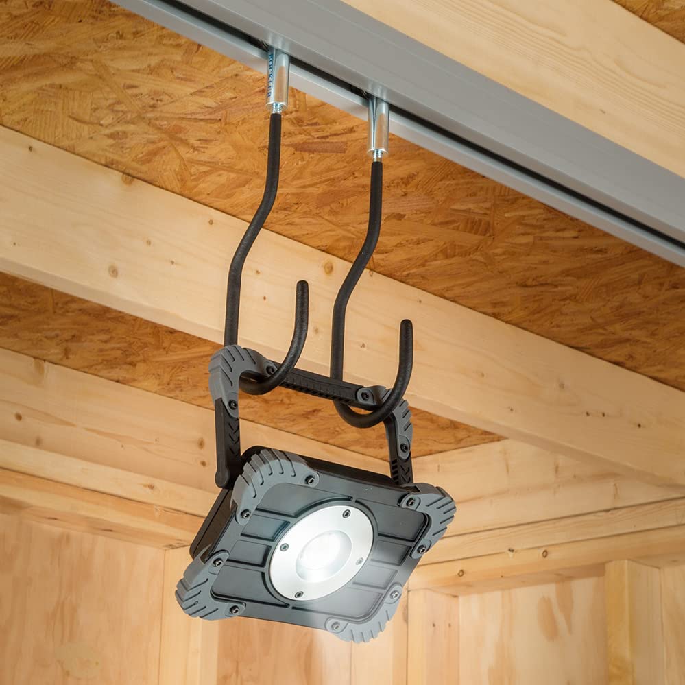 Rockler 4’ Tracks for Ceiling Track System - Track for Rolling Trolley & Hooks - Durable PVC Ceiling Track - Great for Hanging Tools, Utility Lights, & More - Easy to Install Hanging Accessories