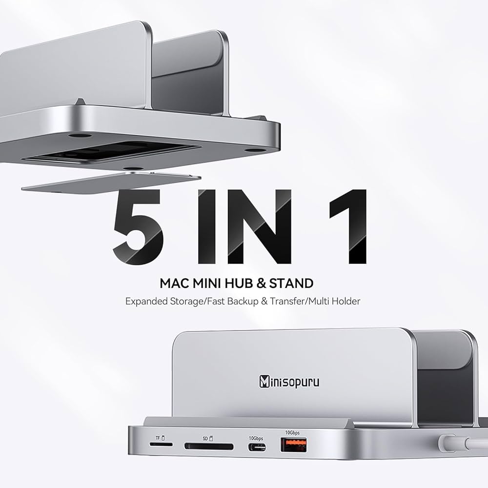 Mac mini M2 Pro メモリ32GB/SSD512GB/箱、ハブセット Amazon.co.jp: Minisopuru Upgrade 8 in 1 Mac Mini Hub & Stand