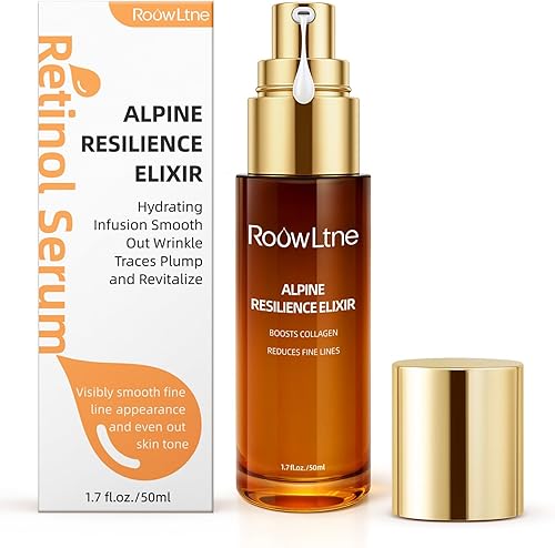 RoowLtne Retinol Serum for Face & Neck,Anti Aging Face Serum with Collagen & Boost Hydration Formula,Targets Wrinkles, Fine Lines& Skin Firming Treatment for All Skin Types-Day/Night,1.7Fl Oz.