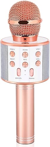 Dodosky Juguetes para niñas de 5 a 12 años, micrófono inalámbrico Bluetooth de karaoke para niños, juguetes populares para niños de 5, 6, 7, 8, 9,