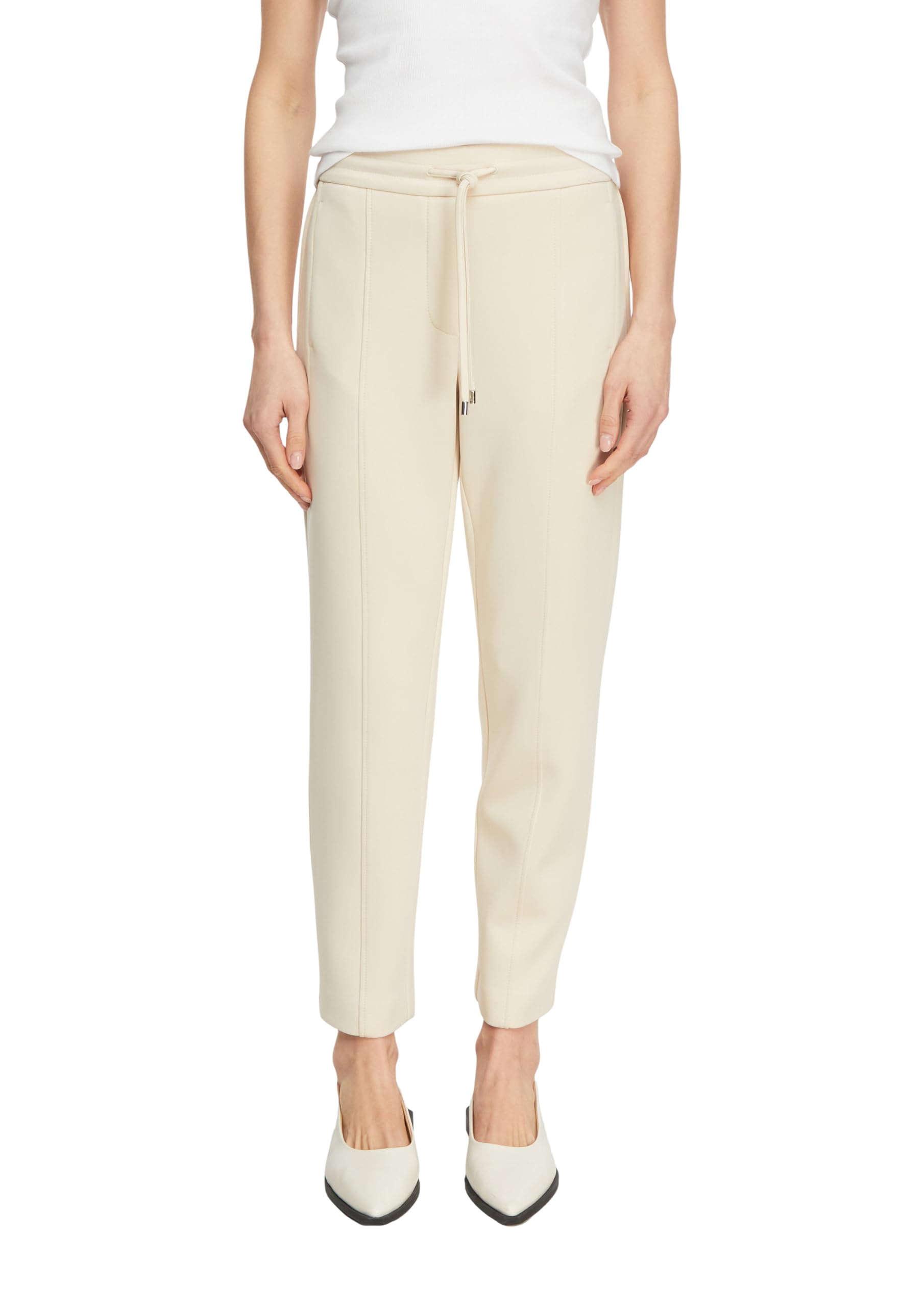 Comma Damen Hose Scuba-Jogpants mit Teilungsnähten