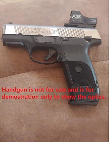 Miniatura 6 de Ade Advanced Optics RD3-006X Mini mira refleja punto verde – pistola óptica con placa de montaje para Ruger SR9, SR9C, SR40C, SR40, SR45 – Mira