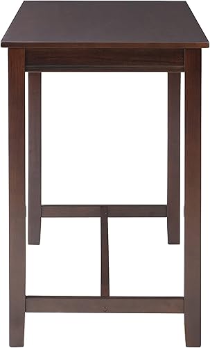 Miniatura 5 de Linon Mesa Claridge de 42 pulgadas de altura de barra Espresso