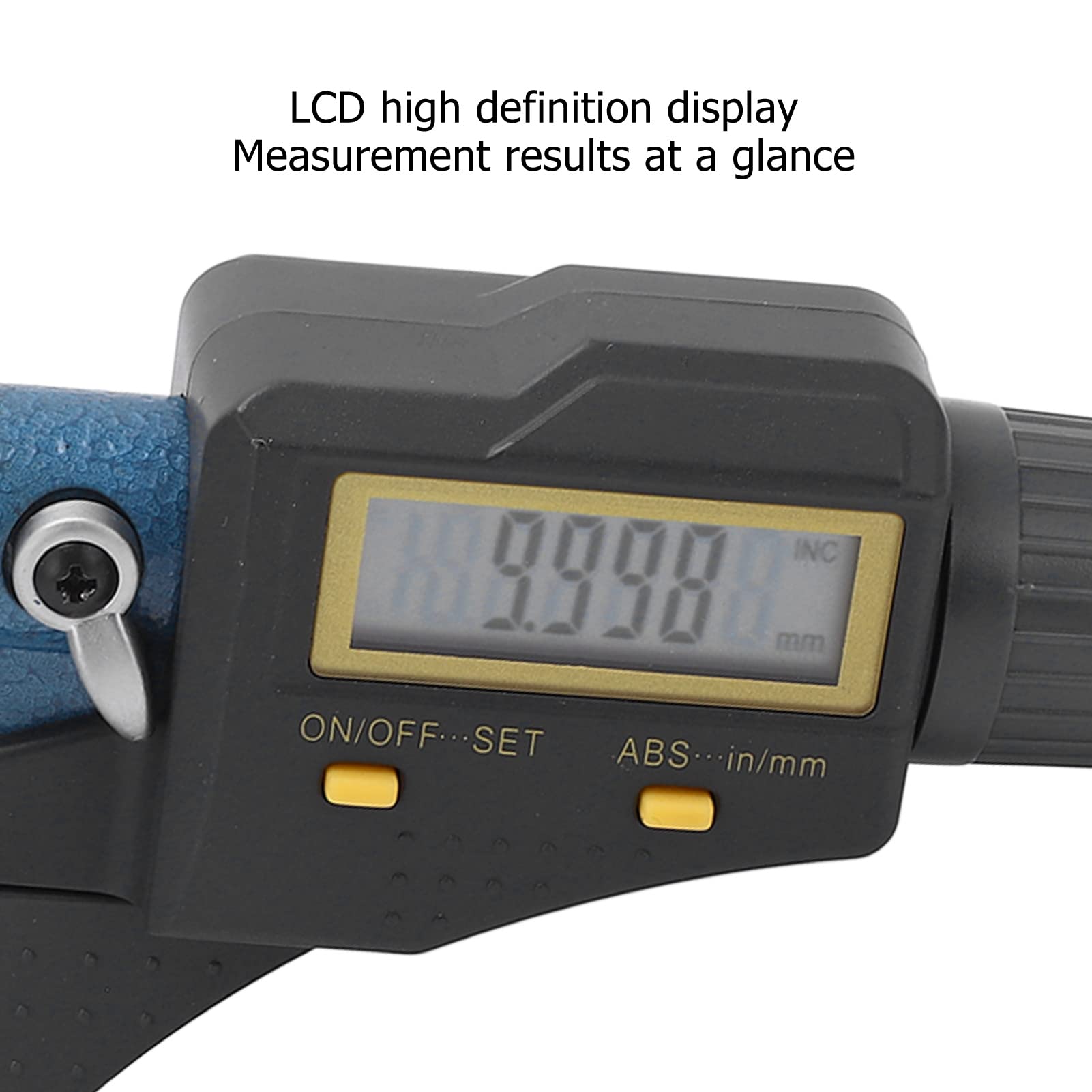 Calibrador micrométrico digital, herramienta de medición electrónica de alta precisión con pantalla LCD para medición de precisión industrial, rango de 0, 25 mm