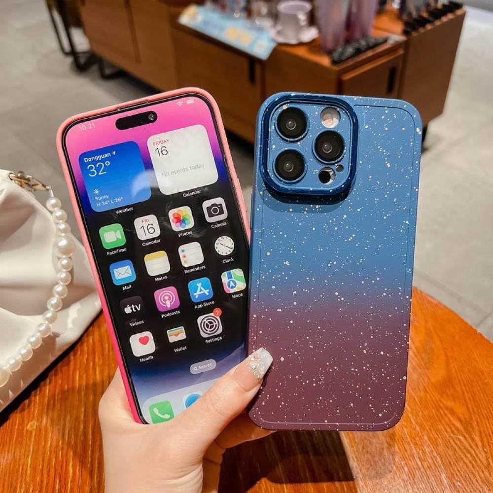 Amazon.co.jp: 高級グリッターグラデーションケース iPhone 14 13 12