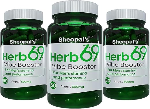 Sheopal’s Herb 69 Vibe Shudh Shilajit Shatavari Helps Increasing Energy, Strength & Stamina For Men Performance – 60 Capsules