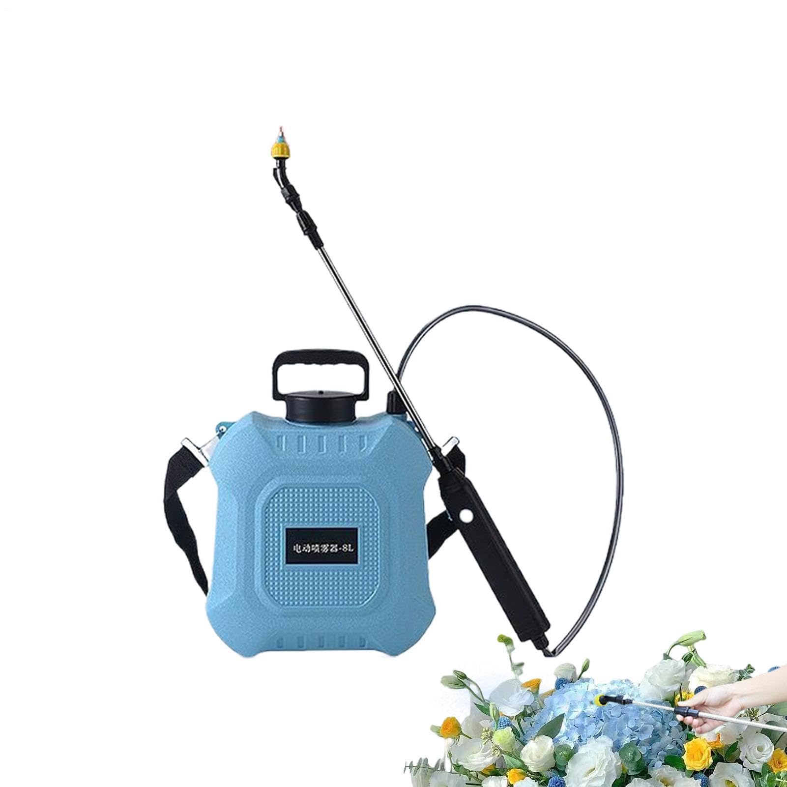 Plecak opryskiwacza - 5 l, 8 l, , przenośny, regulowany zbiornik z 2 dyszami, opryskiwacz ogrodowy na zewnątrz, do ogrodu na trawnik, szklarnię, kwiaty, drzewa, podlewanie