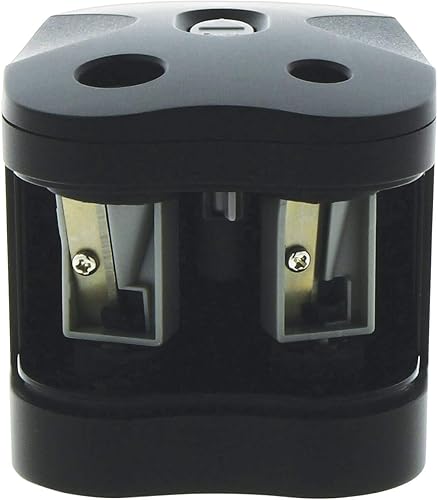 Miniatura 6 de Derwent Sacapuntas de repuesto para sacapuntas de dos agujeros, funciona con pilas, para artista, dibujo, colorear, escribir, paquete de 3 (2302353)