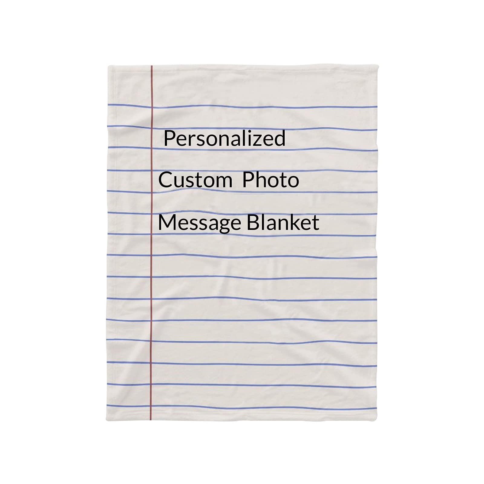 Jinfu Customized Handwritten Letter Love Message Mother Blanket Personalized Letter Blanket Love You Papa | Custom Message Photo Collage Fleece Blanket,Personalized Chrtistmas Gift (150x100cm)