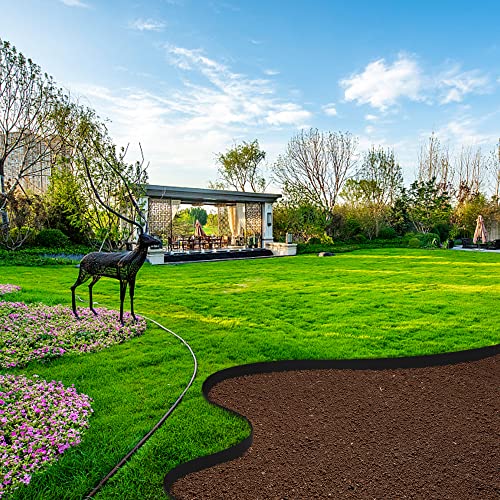 image for Watayo 30 FT Grass Barrier Landscape Edging Coil -5 inch Depth Terrace