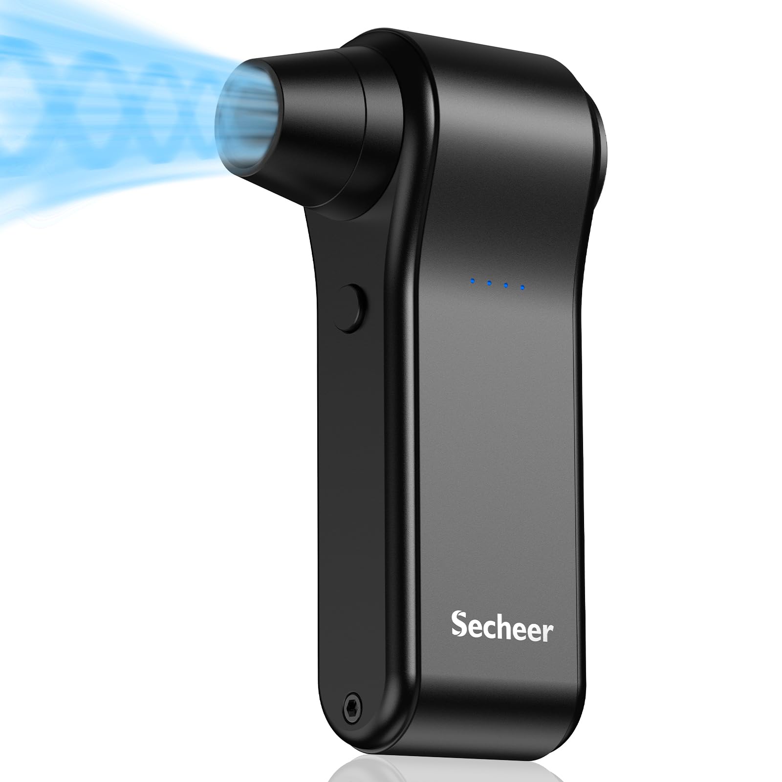 Cordless Super Power Turbo Fan, 130000RPM Electric Air Duster, 4 Gear Adjustable Compressed Air Duster SCTF-001 (Black)