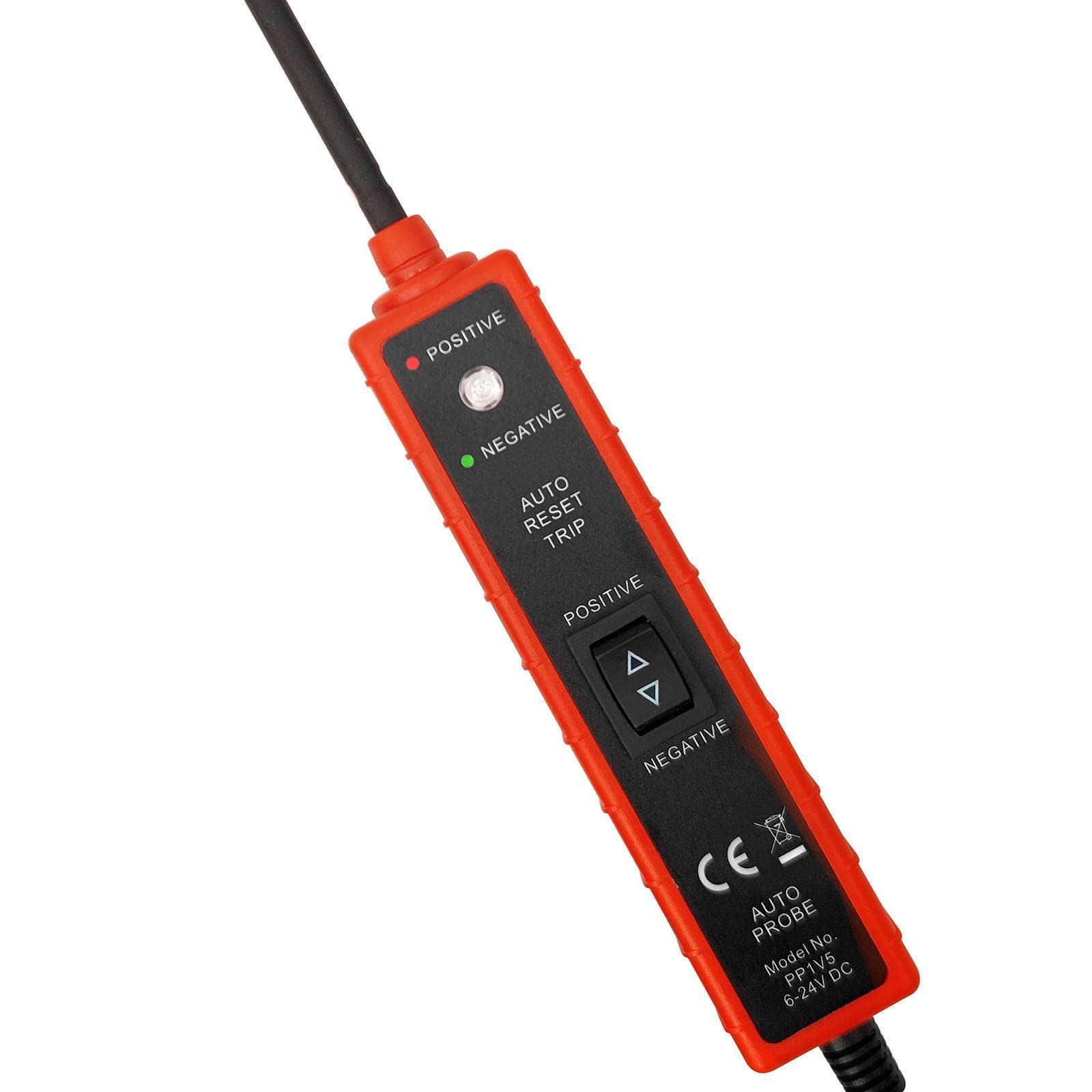6V-24V Digital Power Probe Circuit Tester – Gearzaar, 13ft Cable, Continuity Testing