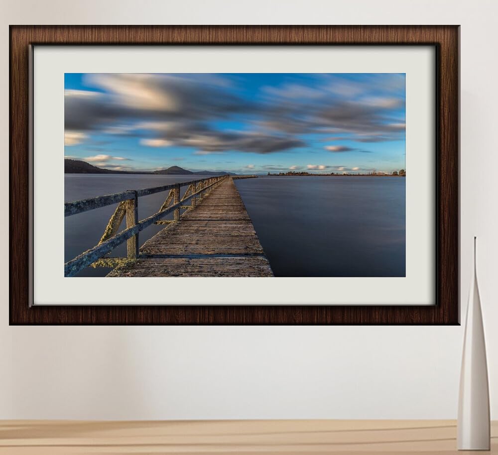JVERF - JZZI25225 New Zealand Marinas Lake Wharf Road Lake Taupo| Self-Adhesive Painting | Frameless