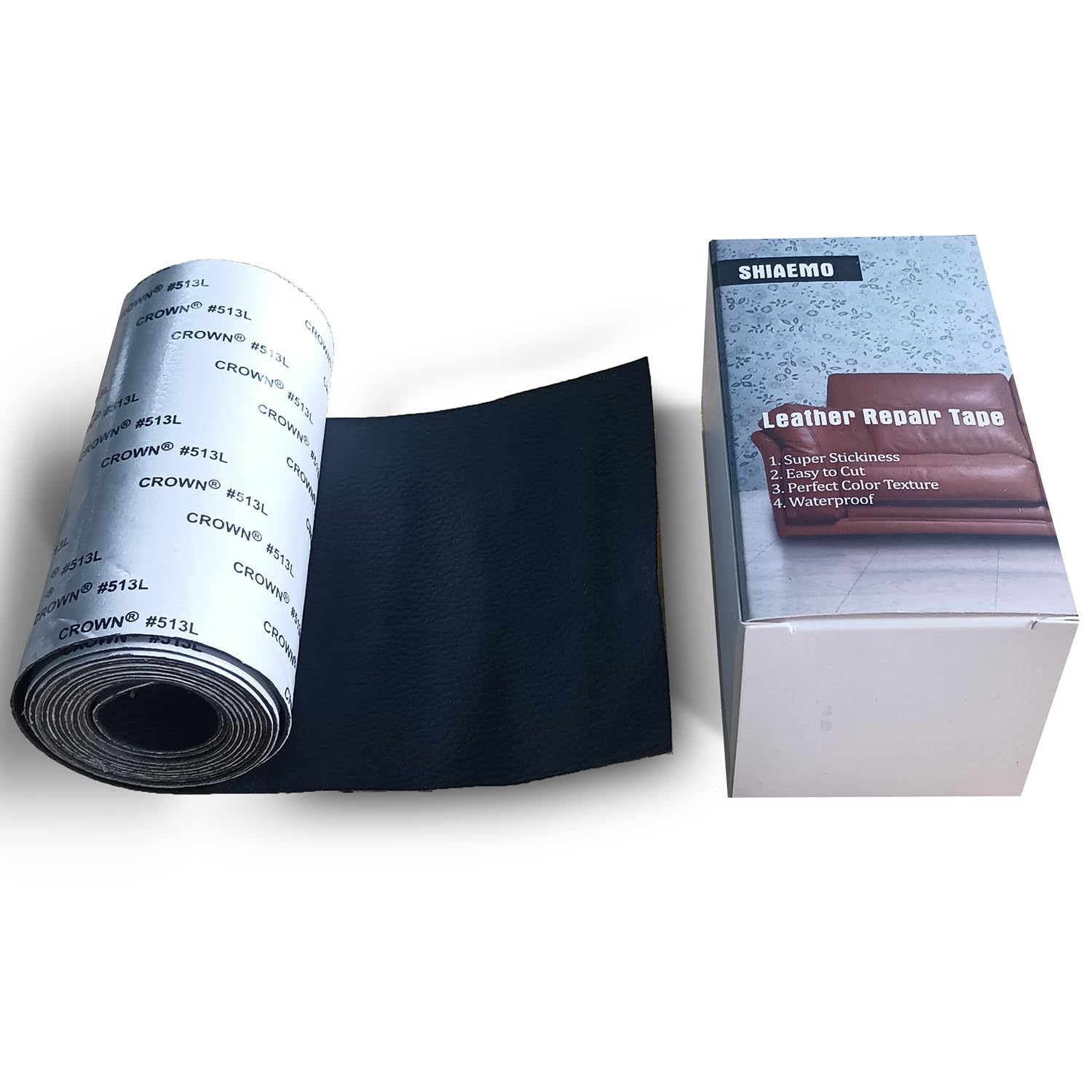 SHIAEMO Leather Repair kit for Furniture,4 x 99 inches Self Adhesive Tape,Vinyl Repair kit Stickers,Leather Repair kit car Interior,Leather Patches,