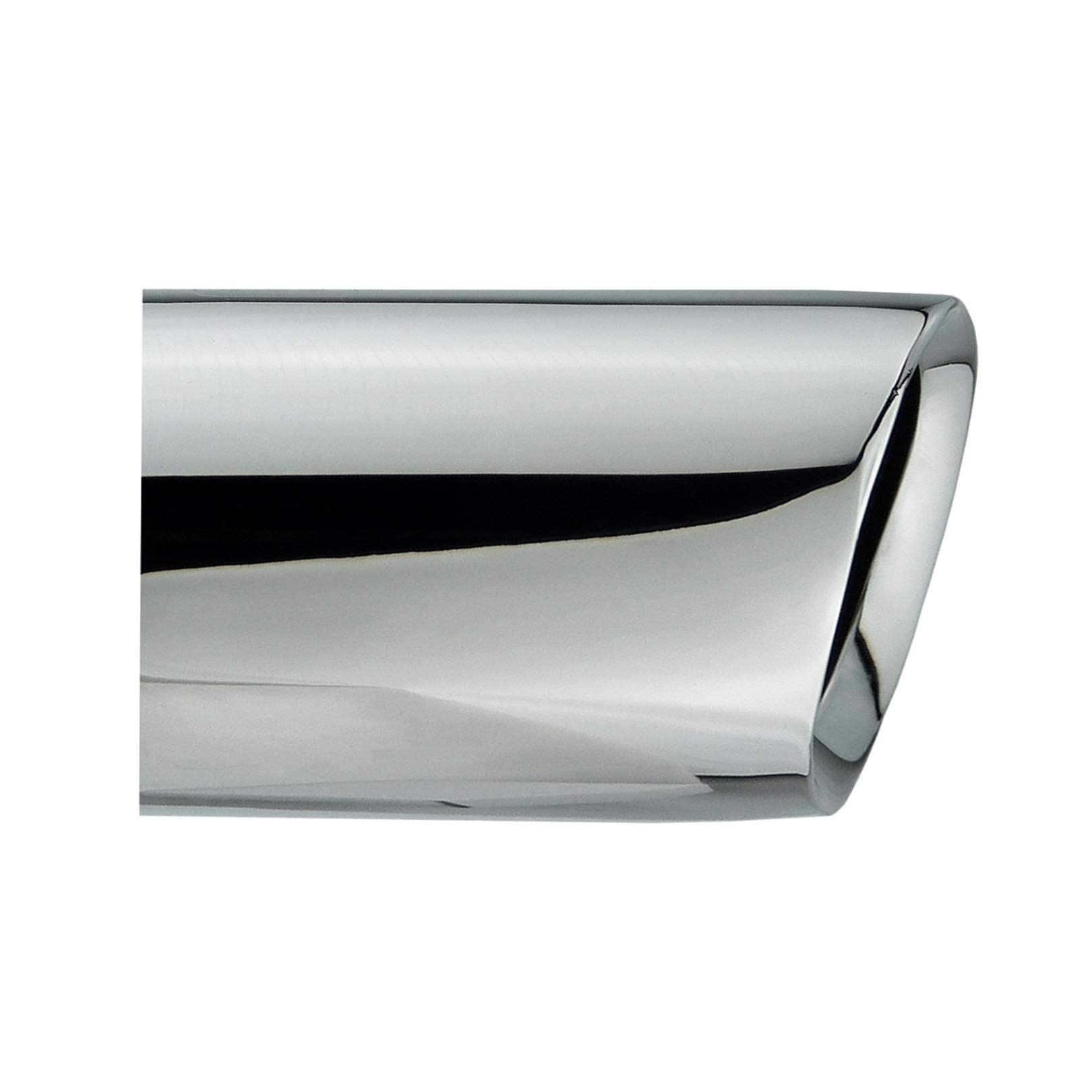 L&P A308 Auspuffblende Endrohrblende oval Edelstahl spiegel 