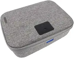 Geonav, Estojo Esterilizador UVC Multiuso, elimina até 99,9% dos micro-organismos, UVC01, Cinza