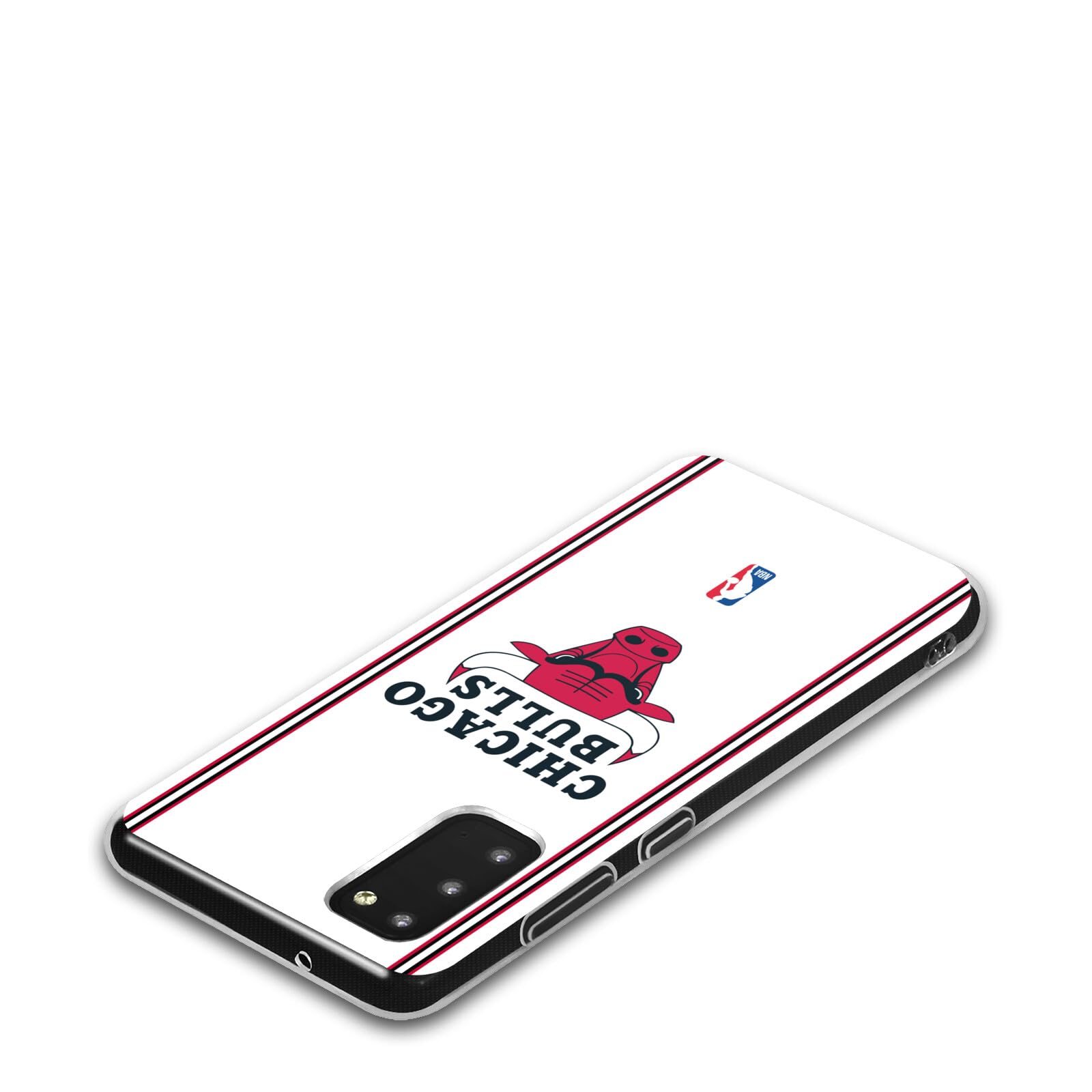 Head Case Designs sous Licence Officielle NBA Design Blanc Chicago Bulls Logo Coque en Gel [Protection de Qualité Militaire] Compatible avec Samsung Galaxy A07 4G
