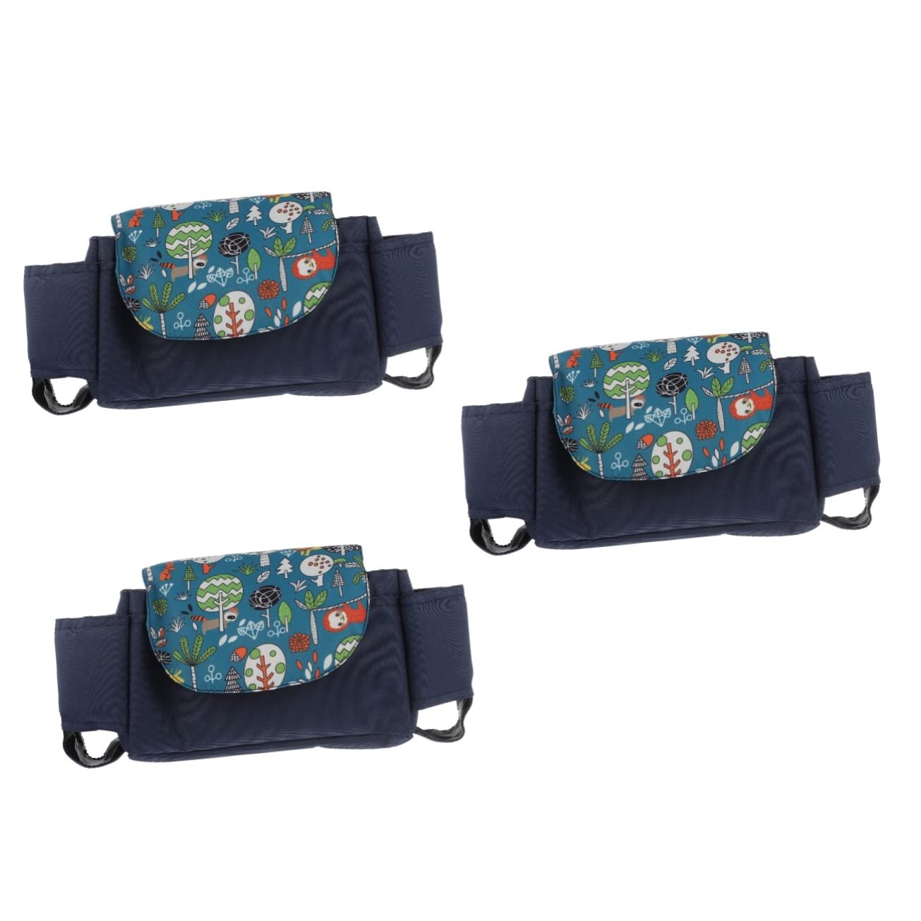 Toyvian 3pezzi Organizer Per Passeggini Borsa Portaoggetti Multifunzionale Per Supporto Per Bottiglie e Tazze Facile Da Appendere Compatto e Leggero Per Passeggiate e Viaggi