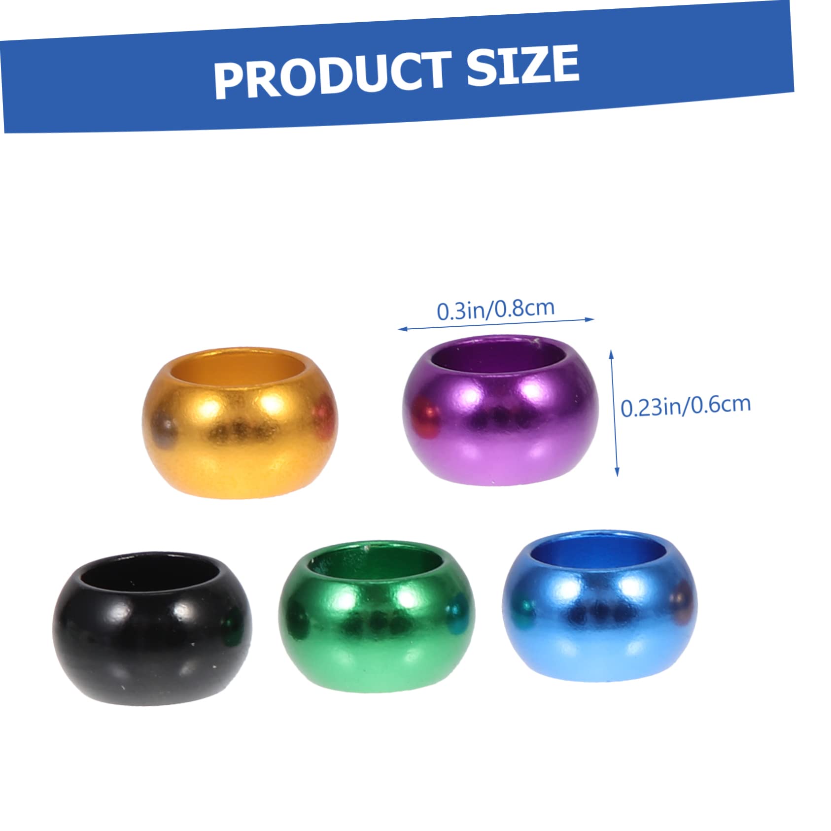 POPETPOP 10pcs Pigeon Aluminum Ring Birds Leg Bands No Letter Foot Ring Homing Pigeon Supplies